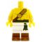 LEGO White Pants with Boots, Green Waist Sash, Bare Chest with Shoulder Strap