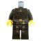 LEGO Black and Gray Outfit with Fancy Pattern, Female