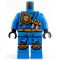 LEGO Blue Keikogi, Armor on Right Shoulder, Knee Pads, Kunai