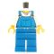 LEGO Blue Overalls with Gray Shirt [CLONE]