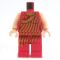 LEGO Red Outfit, Female with Gold Sequins