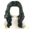 LEGO Hair, Female, Long and Wavy, Center Part, Black