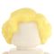 LEGO Hair, Female, Short and Wavy with Side Part, Light Yellow