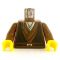 LEGO Torso, Brown Layered Shirts and Belt, Small Braid