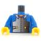 LEGO Torso, Blue Shirt, Simple Armor