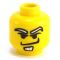 LEGO Head, Brown Eyebrows, Wide Brown Soul Patch [CLONE]