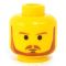 LEGO Head, Reddish Brown Trimmed Beard