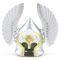 LEGO Helmet, Silver with White Wings (or PF Angel, Cassisian)