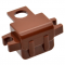 LEGO Minifig Backpack (Non-Opening), Reddish Brown [CLONE] [CLONE]