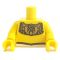 LEGO Torso, Decorative Gold Collar, Egyptian Design