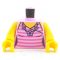 LEGO Female, Pink with Butterflies and Heart Necklace [CLONE] [CLONE]