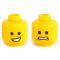 LEGO Head, Black Eyebrows With Small Scar [CLONE] [CLONE] [CLONE] [CLONE] [CLONE]