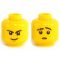 LEGO Head, Black Eyebrows With Small Scar