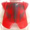 LEGO Breastplate with Leg Protection, Red with Geometric Print