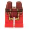 LEGO Legs, Red with Dark Red Loincloth