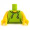 LEGO Torso, Sleeveless Lime Hoodie
