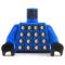 LEGO Torso, Blue with Studded Pattern