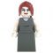 LEGO Vampire Spawn, Female, Gray Dress, Dark Red Hair