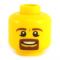 LEGO Head, Brown Eyebrows, Goatee, and Moustache, Dirt on Face [CLONE]