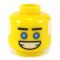 LEGO Head, Black Split Moustache, Bushy Eyebrows, Cheek Lines, Frowning [CLONE] [CLONE] [CLONE] [CLONE]