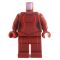 LEGO Dark Red Outfit, Female, Red Stripes