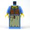 LEGO Blue Dress and Brown Corset with Tan Apron