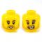 LEGO Head, Brown Stubble, Smiling / Smiling Through the Pain