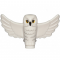 LEGO Owl, Spread Wings, White with Black Beak