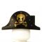 LEGO Bicorn Hat, Black with Gold Skull