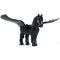 LEGO Pegasus, Black, Rounded Features