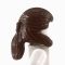 LEGO Hair, Pulled Back, Dark Brown