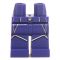 LEGO Legs, Dark Purple with Silver Angled Stripes
