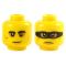 LEGO Head, Sunken Eyes, Mole, Small Smile / Frown with Mask