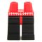 LEGO Legs, Black with Red Webbed Belt