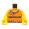 LEGO Orange Torso with Gray Vest [CLONE] [CLONE] [CLONE]