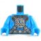 LEGO Torso, Dark Azure Blue with Crossed Chest Protection