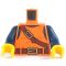 LEGO Orange Torso with Gray Vest [CLONE] [CLONE] [CLONE] [CLONE] [CLONE]