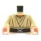 LEGO Torso, Black Layered Vest over Brown Shirt, Belt [CLONE] [CLONE]