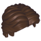 LEGO Hair, Mid-Length and Tousled with a Center Part, Reddish Brown [CLONE] [CLONE] [CLONE] [CLONE]
