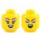 LEGO Head, Black Eyebrows, Crooked Smile / Scared [CLONE] [CLONE]