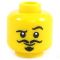 LEGO Head, Black Moustache and Soul Patch, Stubble [CLONE]