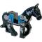 LEGO Riding Horse with Blue Blanket, Right Side Red Circle Print [CLONE]