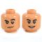 LEGO Head, Raised Eyebrow Smirk / Smile