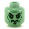 LEGO Head, Sand Green with Moustache (Half-Orc)