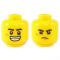 LEGO Head, Black Eyebrows, Crooked Smile / Scared [CLONE] [CLONE] [CLONE] [CLONE]