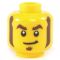LEGO Head, Brown Eyebrows, Sideburns, and Soul Patch