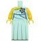 LEGO Light Aqua Dress with Large Flower