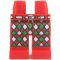 LEGO Legs, Red with White Belt, Green and White Diamonds Pattern