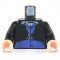 LEGO Torso, Black Jacket over Purple Vest, Bow Tie