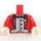 LEGO Torso, Red Formal Jacket, White Vest and Black Tie